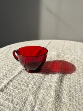 Vintage Anchor Hocking Royal Ruby Red Punch Cup